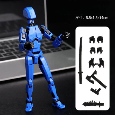 Multi-Jointed Movable Shapeshift Robot 2.0 3D Printed Mannequin Dummy 13 Action Figures Toys Kids Adults Parent-children Games