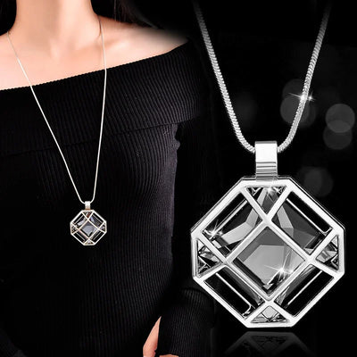 Long Necklaces & Pendants for Women Maxi Collier Femme Geometric Chain Fashion Necklace Statement Colar Accessories Jewelry 2024