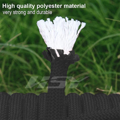 12mm Diameter Outdoor Emergency Rope Climbing Rope Wear Resistant High Strength Hiking Ropes 30m(98.43ft), 50m(164ft)
