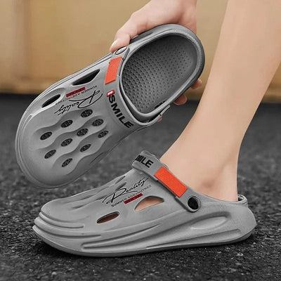 2025 New Men's Clogs Slippers Sandal Men Garden Shoes Flat Sandals Male Sneakers Outdoor Home Clogs Slides Men Summer Shoes - Elanique