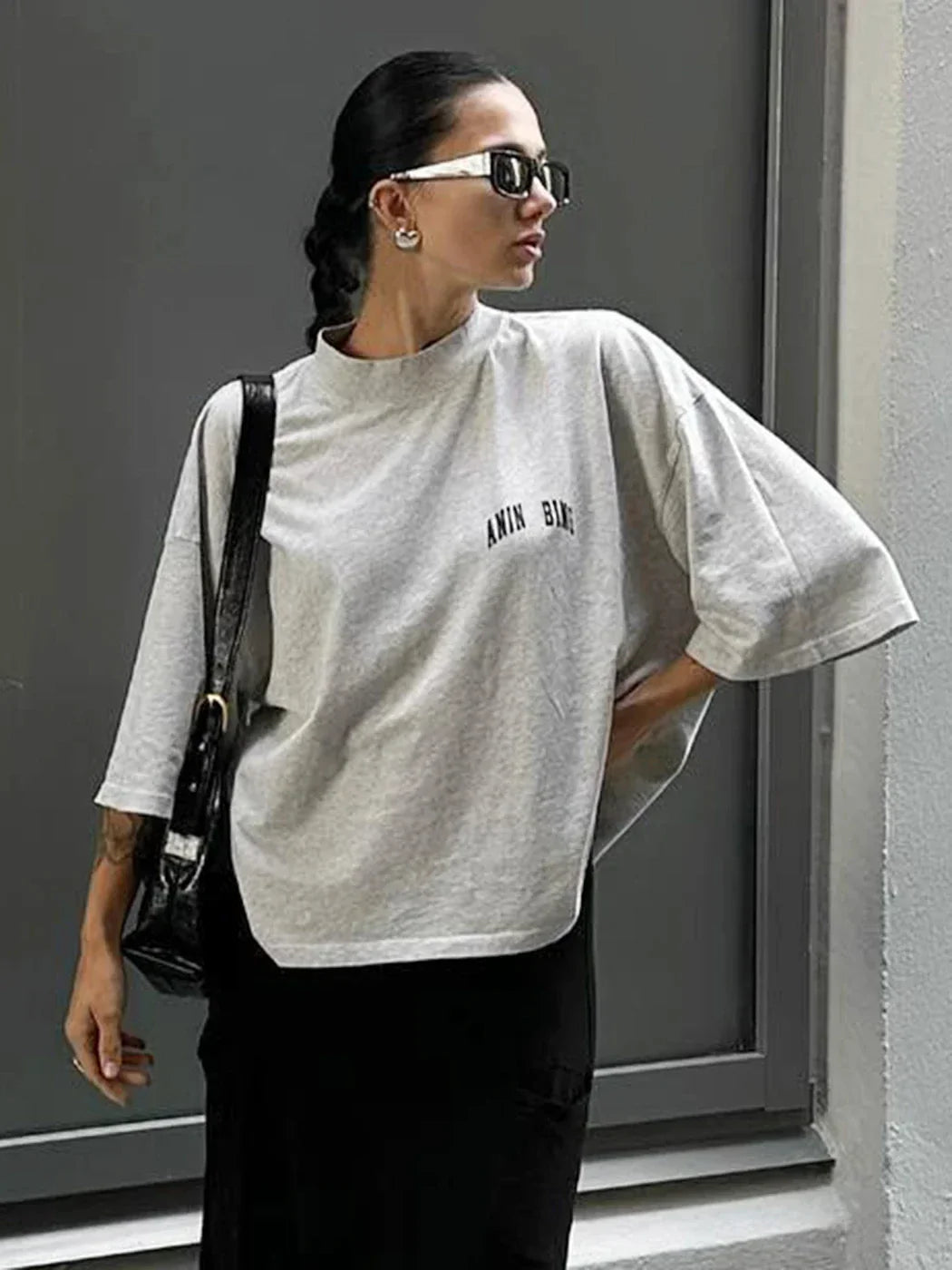Graphic Aesthetic T-Shirts for Women Summer Clothes 2024 Cotton Half Sleeve Loose Tees Tops Oversized Female Fashion T-Shirt