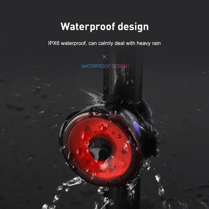 Bicycle Tail Lamp Headlight 400 Lumens Waterproof LED Warning Light Mountain Bike Luminous Night Riding Equipment Bike Lights