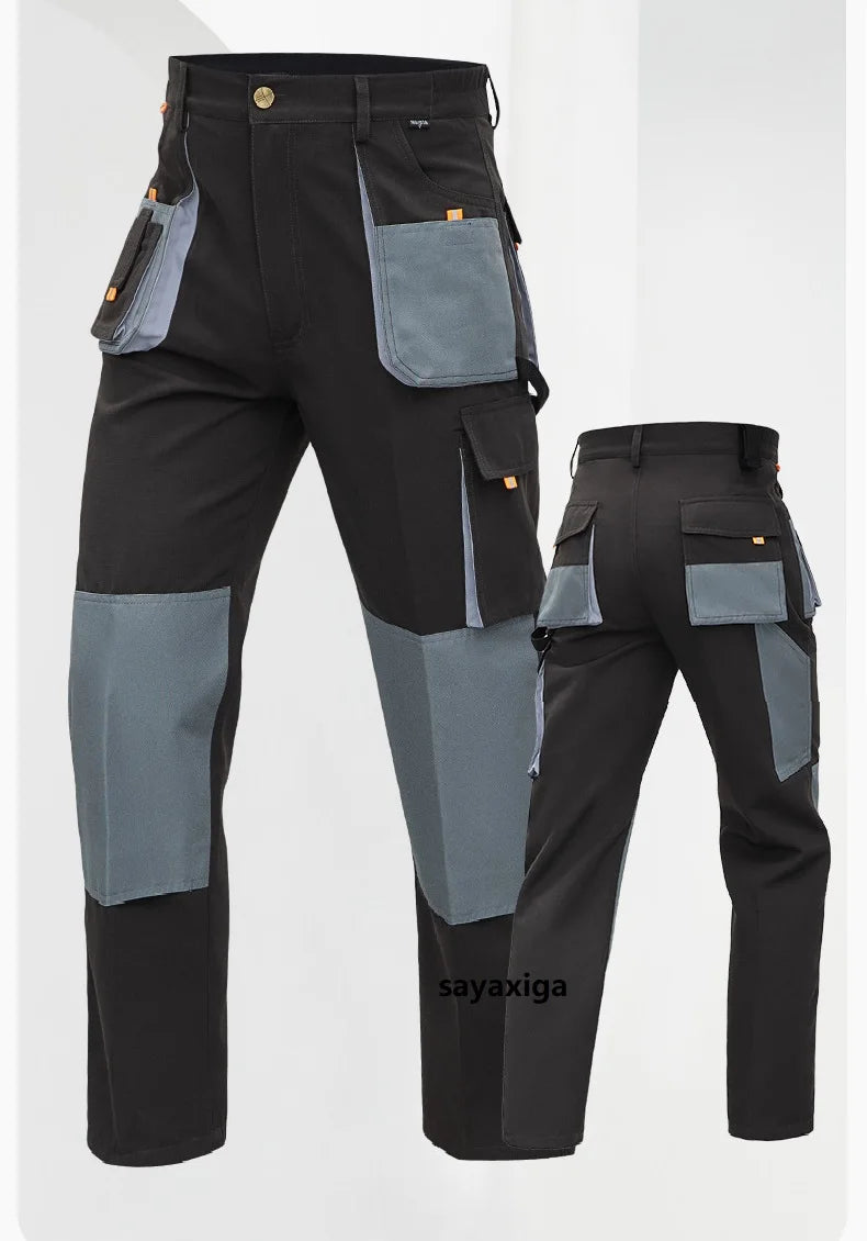 Work Trousers Working Pants For Men Cargo Pants Men Workwear Multi-pocket Outdoor Hiking Joggers Pants Functional Pockets Pants