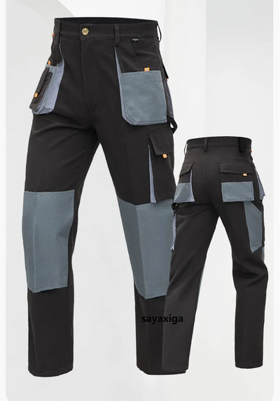 Work Trousers Working Pants For Men Cargo Pants Men Workwear Multi-pocket Outdoor Hiking Joggers Pants Functional Pockets Pants