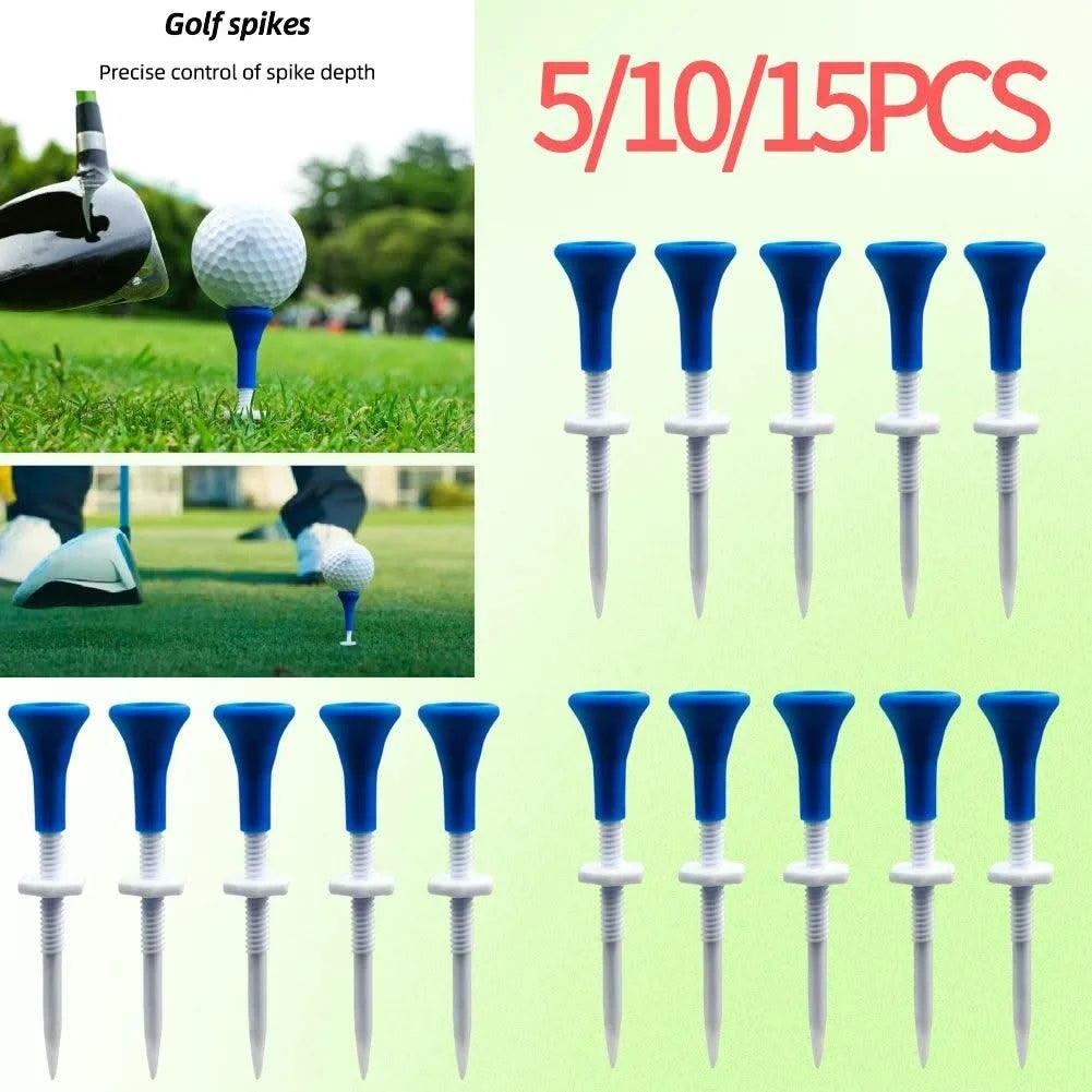 5/10/15PCS Golf Tee Holder Adjustable Height Mini Golf Ball Tee Holder Portable Reusable Training Aids Outdoor Sports Accessorie