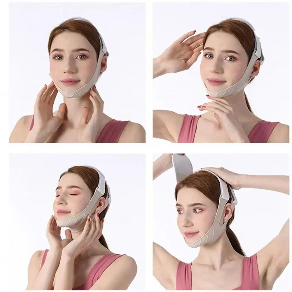 Face Mask Silicone V Lifting V Line Shape Face Lift UP Facial Slimming Bandage Mask Cheek Chin Neck Slimming Thin Belt