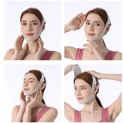 Face Mask Silicone V Lifting V Line Shape Face Lift UP Facial Slimming Bandage Mask Cheek Chin Neck Slimming Thin Belt