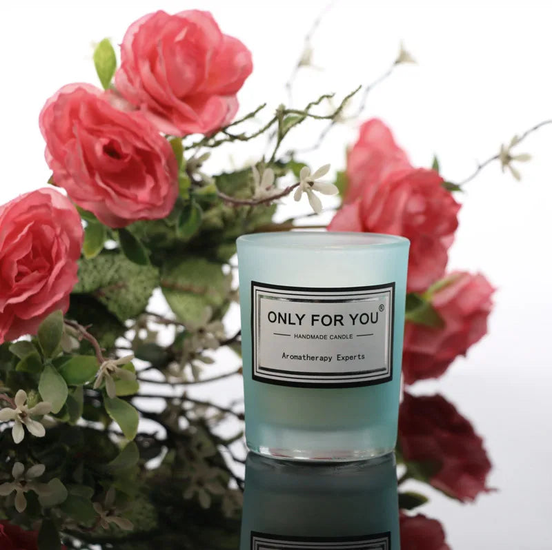 Tiffany Blue Aromatherapy Candle Wedding Return Companion Gift Wrap Fragrance Handmade Soy Wax European Romantic Candle Lamp