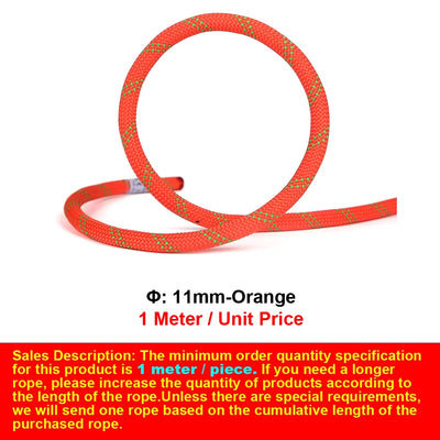 Φ:9mm-14mm,Static Ropes For Outdoor Climbing, High-Altitude Operation, Rapid Descent, Safety Rope, Various Specifications,P738