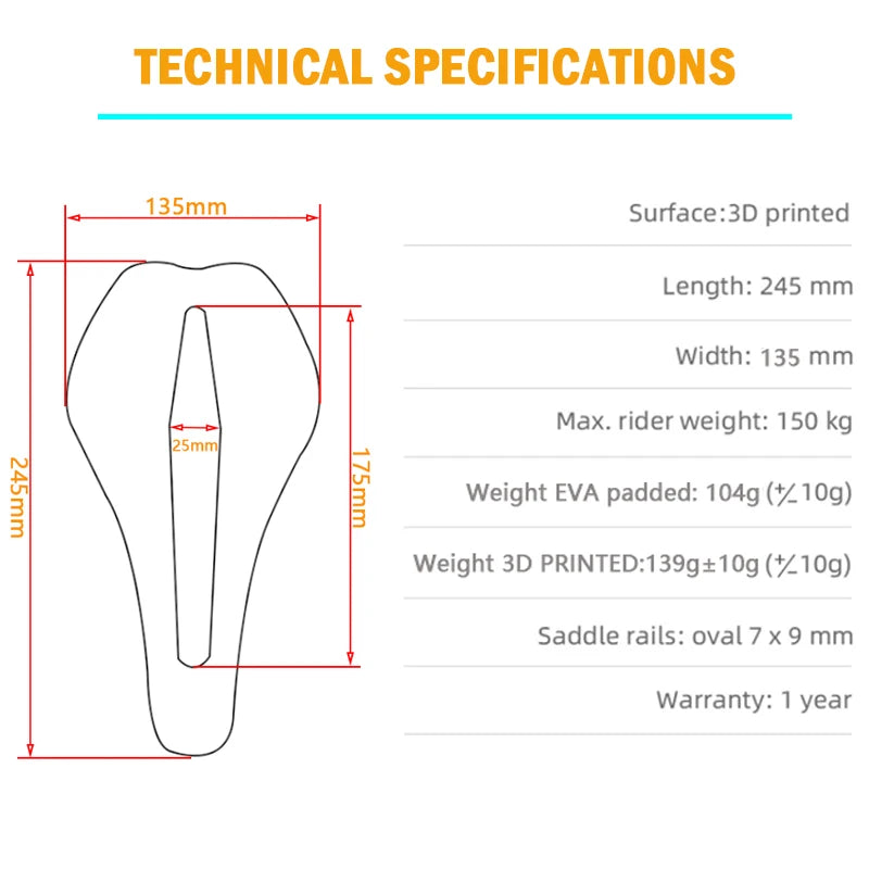 3D Printed Bike Saddle Carbon Fiber Hollow Comfortable Breathable MTB Mountain Road Bicycle Cycling Saddles