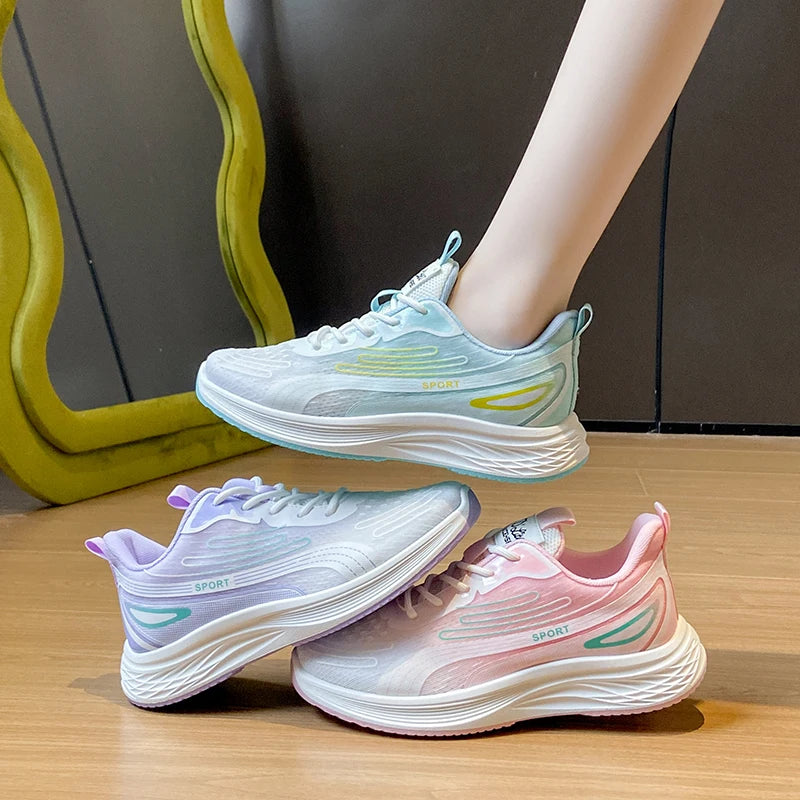 Women Shoes Breathable All-match Mesh Shoes Casual Sports Trendy Shoes Female Wear-resistant Running Shoes for Women