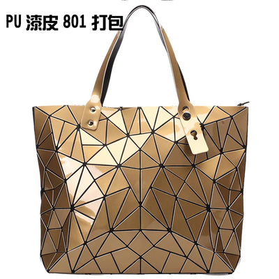 Fashion Luxury bag Women Top-Handle Bag New Designer Famous Brand Lady Shoulder Bag Bright Geometry Female Handbags Totes