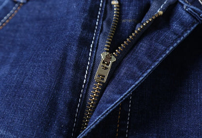 Men's Jeans Straight Leg Loose Elastic Business Casual Daily Versatile Men's Denim Pants 2025 New Outer Wear Men's Jeans Can Be Worn in All Seasons