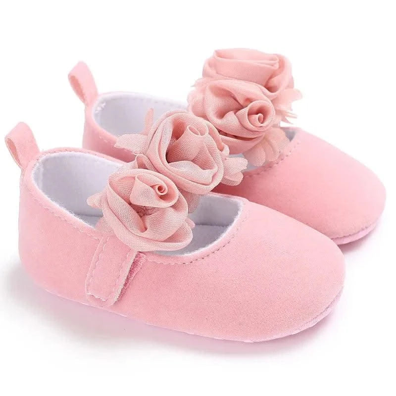 Children's Soft-Soled Flat Shoes With Design | Baby Shoes For All Seasons 0-1 Year Old |Girls Princess Shoes | First Walkers