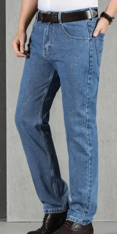 Jeans for Men Work Wear Male Cowboy Pants 2024 Fashion Trousers High Quality Original Classic Straight with Pockets New in Baggy