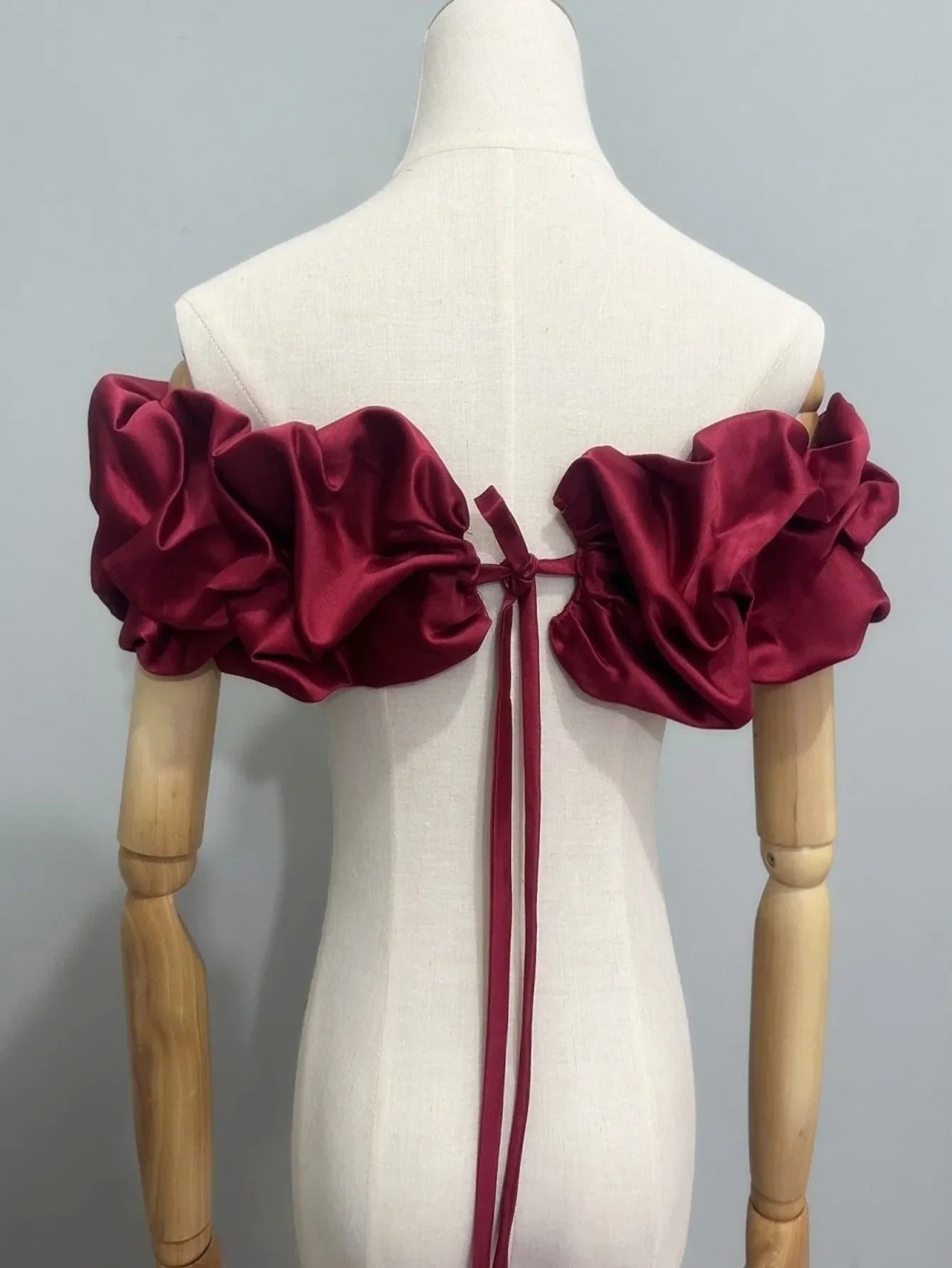 Bridal One-shoulder Satin Shawl Covering Side Breasts Strappy Shawl Lady Dinner Party Dress Scarf Wedding Dresses Accessories