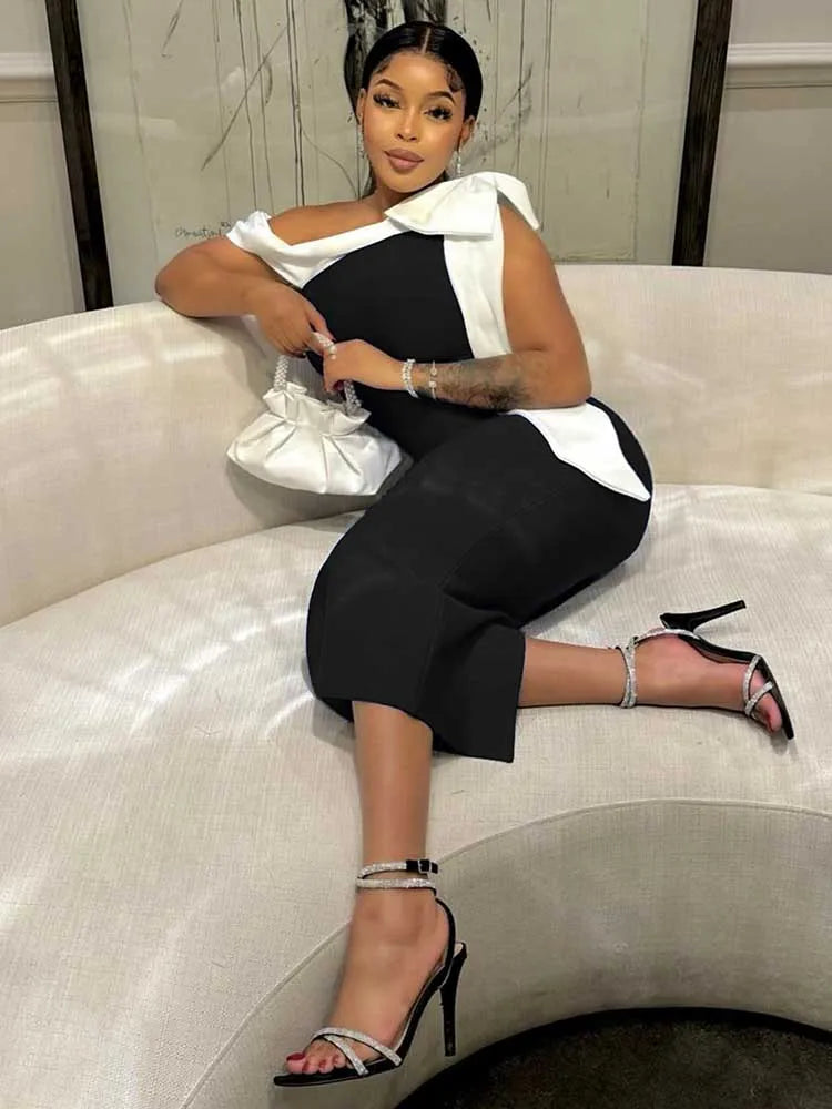 Womens Summer Beautiful Sexy Dresses Mid-length Elegant Lady Dress Highi Waist Knitted One-piece Dress Wholesale Dropshipping