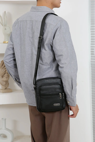 Men Nylon Shoulder Bag Messenger Bag Casual Waterproof Nylon Zipper Pocket Handbag Fashion Tote Travel Male Crossbody Bags