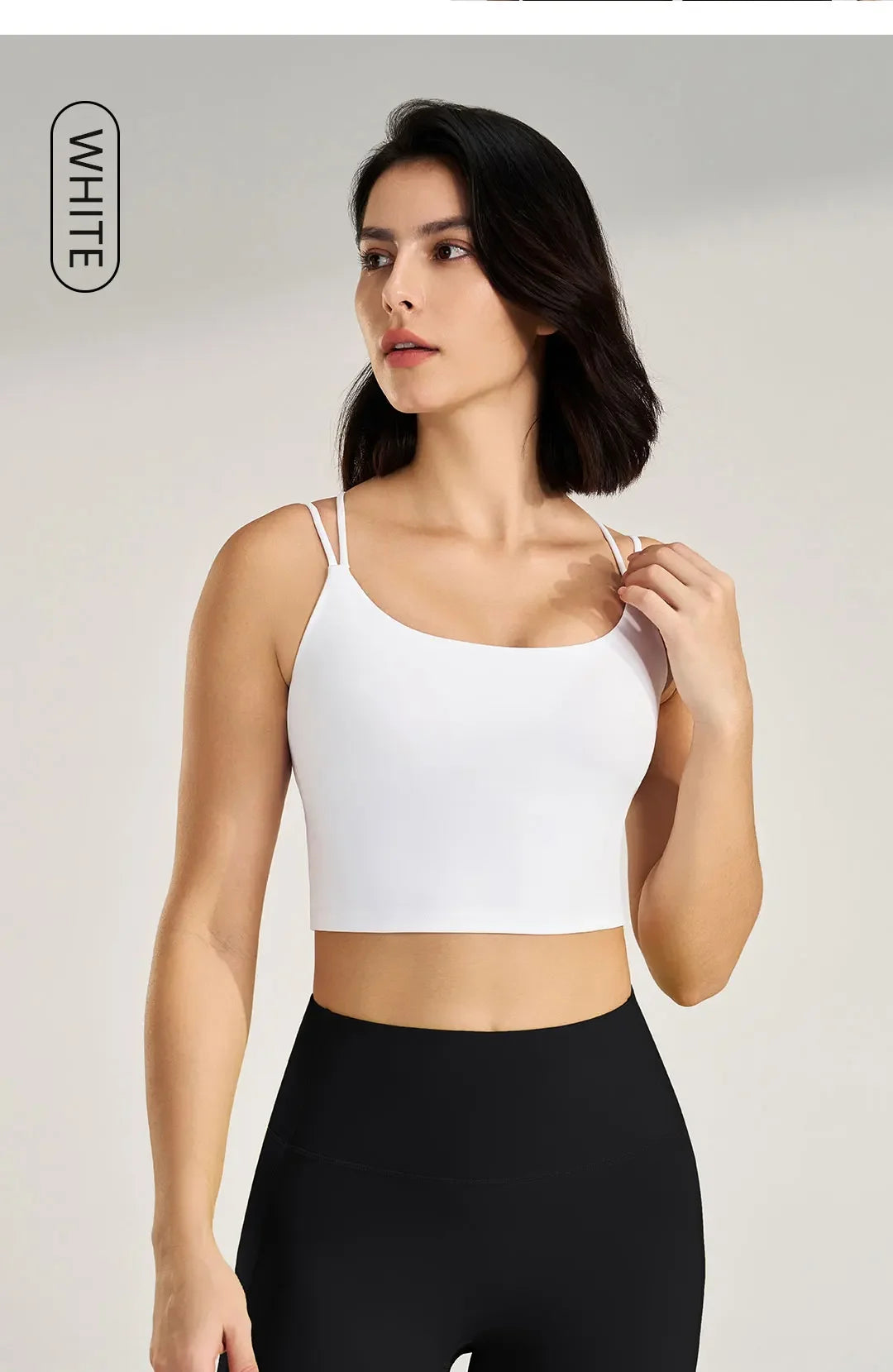 Women's sexy yoga undershirt Outdoor beautiful back training clothes Fashion sling bra Sports underwear With Coasters