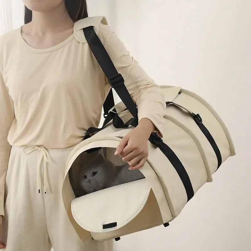 Pet Crossbody Bags Strong Bearing Capacity Breathable and Wear-resistant Cats Bag Carriers Large Space Portable Pet Products
