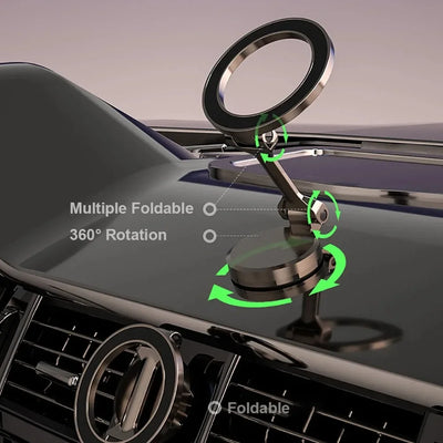 Magnetic Magsafe Car Phone Holder for iPhone 15 14 13 Pro Max Plus Vehicles Mobile Support Secure Mount in Car