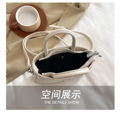 2025 New Women's Luxury Handbag Designer Small Square Purse Fashion Top Handle Crossbody Bag Elegant Shoulder Bag Trendy Clutch