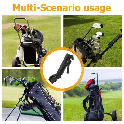 Golf Umbrella Holder Cart Stand Portable Adjustable Clip Trolley Support Golf Course Accessories Rain Golfs Push Cart