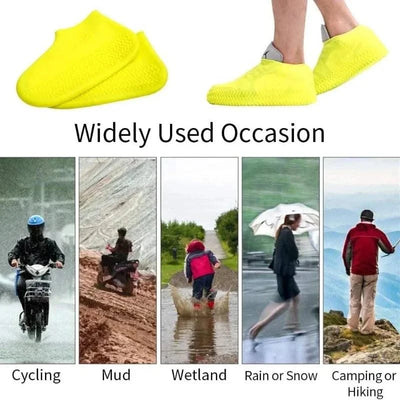 Waterproof Rain Shoes Covers Silicone Non-slip Wear-resistant Outdoor Adult Children Boots Portable Elastic Reusable