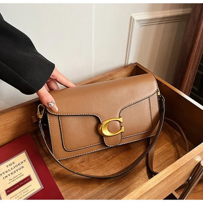 Luxury - Grade 2025 Women's Exclusive Small Square Shoulder Bag - Solid - Color Aesthetic, Niche - Style Design& Daily, Stylish