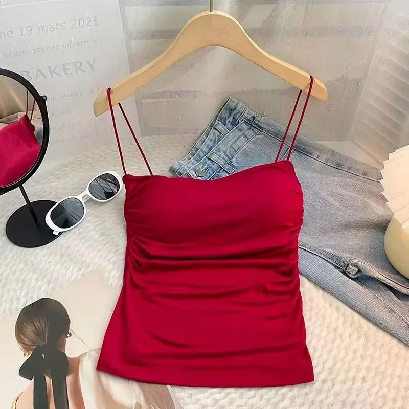 Sexy Woman Underwear Padded Top Sexy Strap Women's Tops Daring Lingerie Woman Hot Ultra Sexy Corset Top Female Sleeveless Shirt