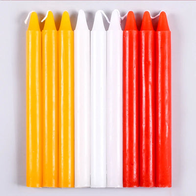 Emergency Lighting Candle, Red, White, Yellow, 2cm Diameter, 21cm Height, Worship Sacrifice, Romance Pray, 10Pcs per Lot