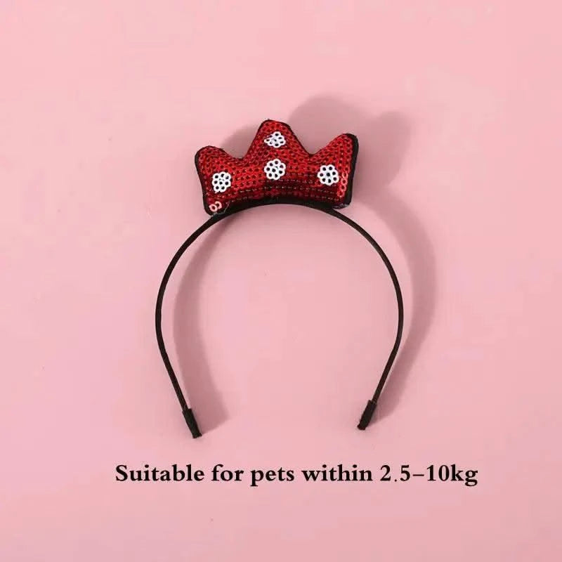 Cat Accessories Party Cat Headdress Wear Puppy Hairband Dog Dress Up Hat Pet Hair Accessories Bow Tie Dog Bowknot Pet Hair Hoop
