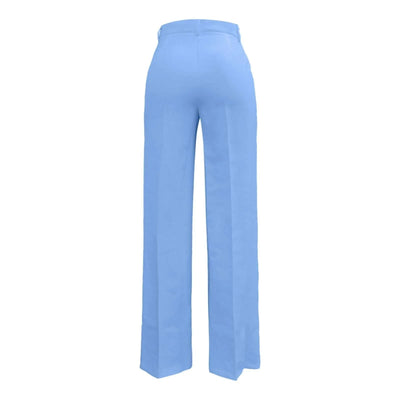 Casual Wide Leg Pants Women Fashion Solid Color Spring Summer Elastic High Waist Business Work Trousers With Pockets