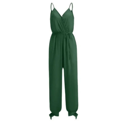 Female Jumpsuit For Women 2025 Summer Floral Print Womens Trousers Bohemian Rompers Jumpsuit Long Pants Overalls Female mujer