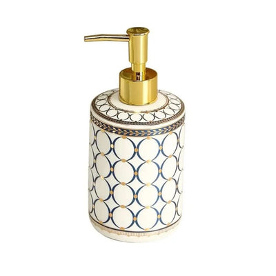Luxury Ceramic Soap Dispenser Colorful Painted Lightweight Soap Pump Bottle Refillable Empty Liquid Lotion Dispenser Home