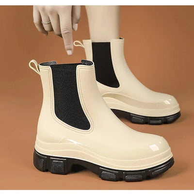 Women's Rain Boots with Flat Heels, Year-round Bestseller Are Casual Waterproof and Anti-slip High-quality EVA Outdoor Boots