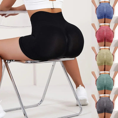 Women Yoga Shorts High Waist Workout Shorts Fitness Yoga Biker Shorts Woman Yoga Short Pants Gym Push Up Sporty Women's Clothing
