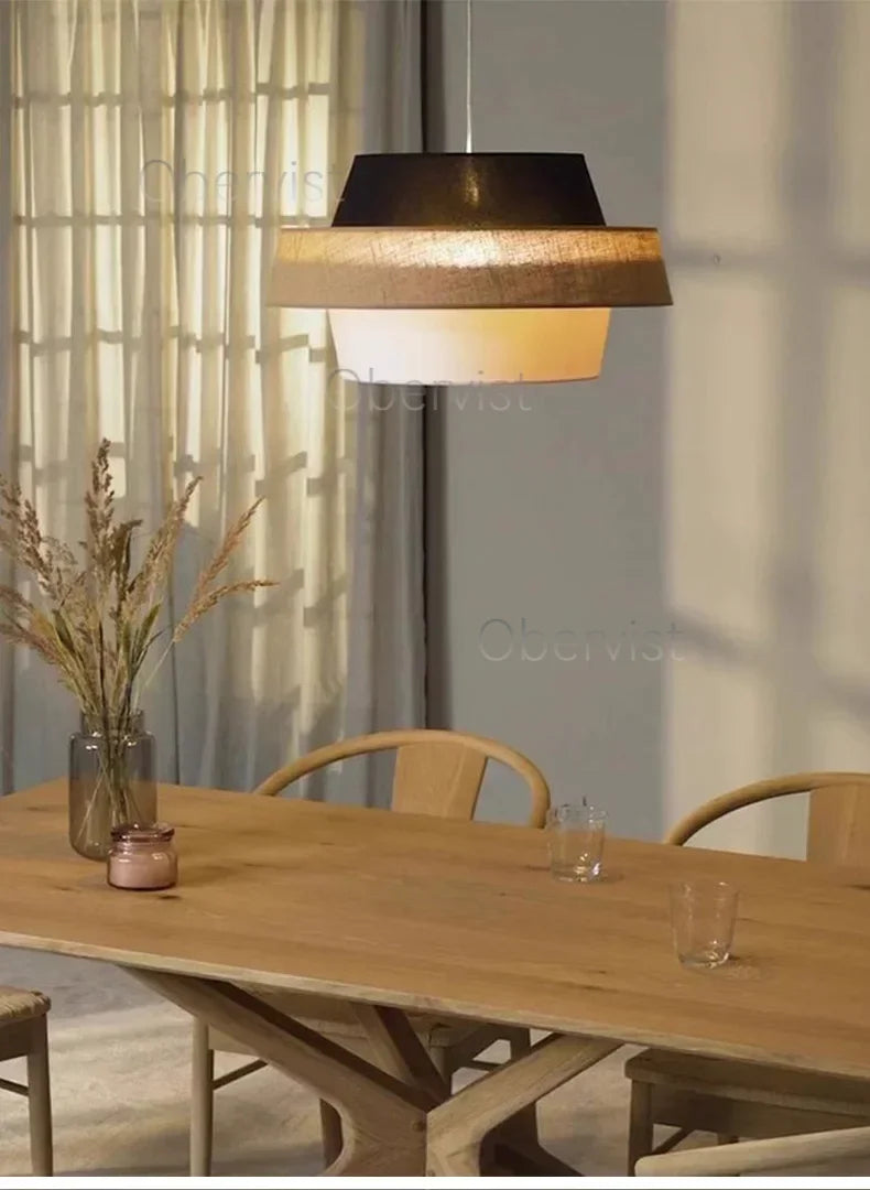 Nordic Fabric Chandelier Lighting Living Dining Bedroom Modern Restaurant E27 Pendant Lights Home Decor Hanging Lamps Fixtures