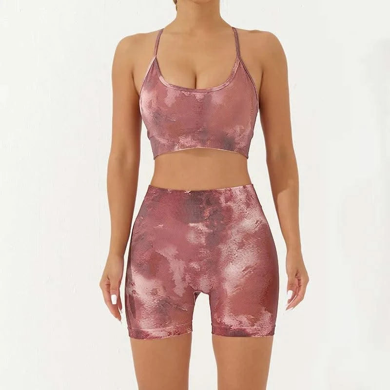 Women's Fitness Clothing Gym Sport Outfit for Woman Sweatsuit Lady Sets Womens Clothes Gym Women 2 Piece Set Outfit Sports Bra