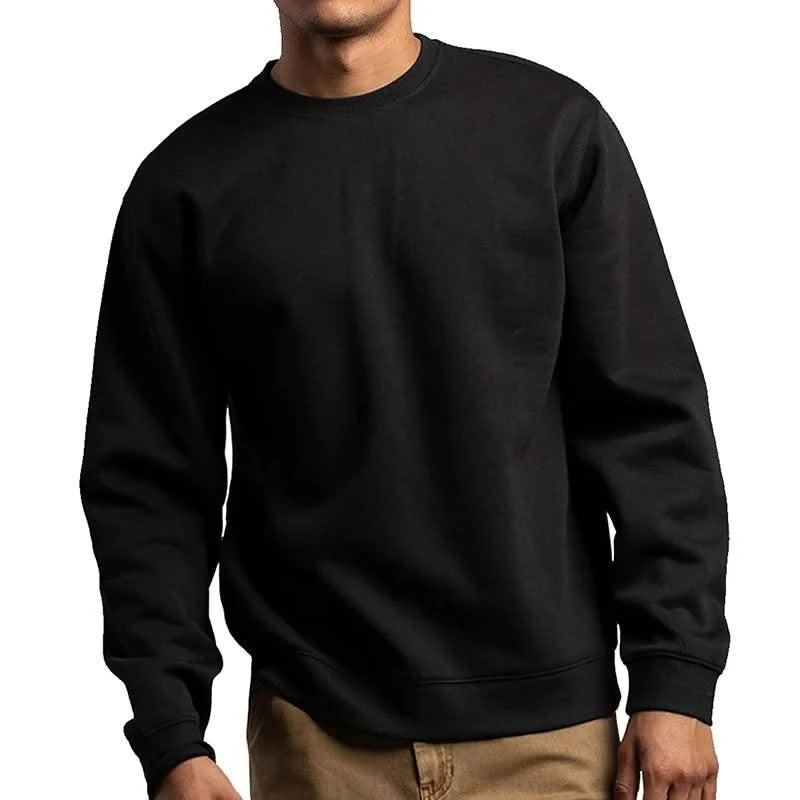 Basic Crewneck Sweatshirts for Men Women Comfy Pullover Tops Athletic