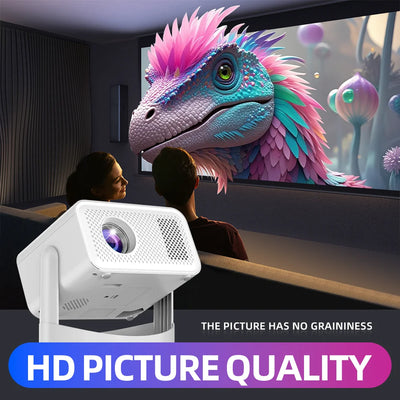 Portable Projector 900ANSI Android11 4K Native 1080P Wifi6 Auto Keystone Allwinner H713 Electronic Focus BT 5.2 360° Home Cinema