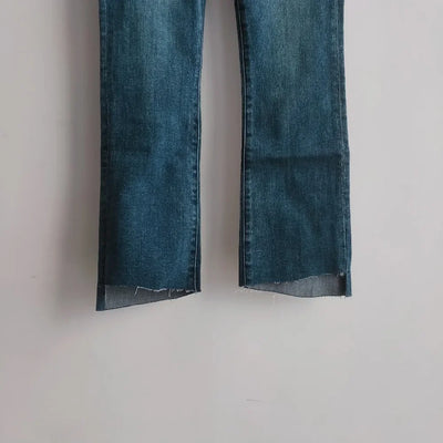 High waist women jeans Slim wild casual Flare Jeans pants Three colors available