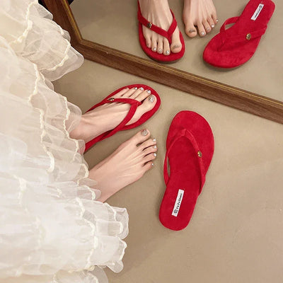 Luxury Designer Woman Flat Slippers Woven with Comfortable Women's Shoes Casual Bottom Slippers 2025 New Summer Women Sandals