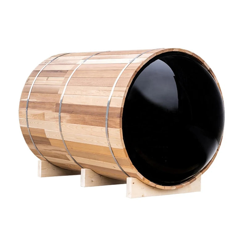 Panoramic Glass Luxury Barrel Sauna Outdoor 4-6 People Use Customize Sauna Room for Spa