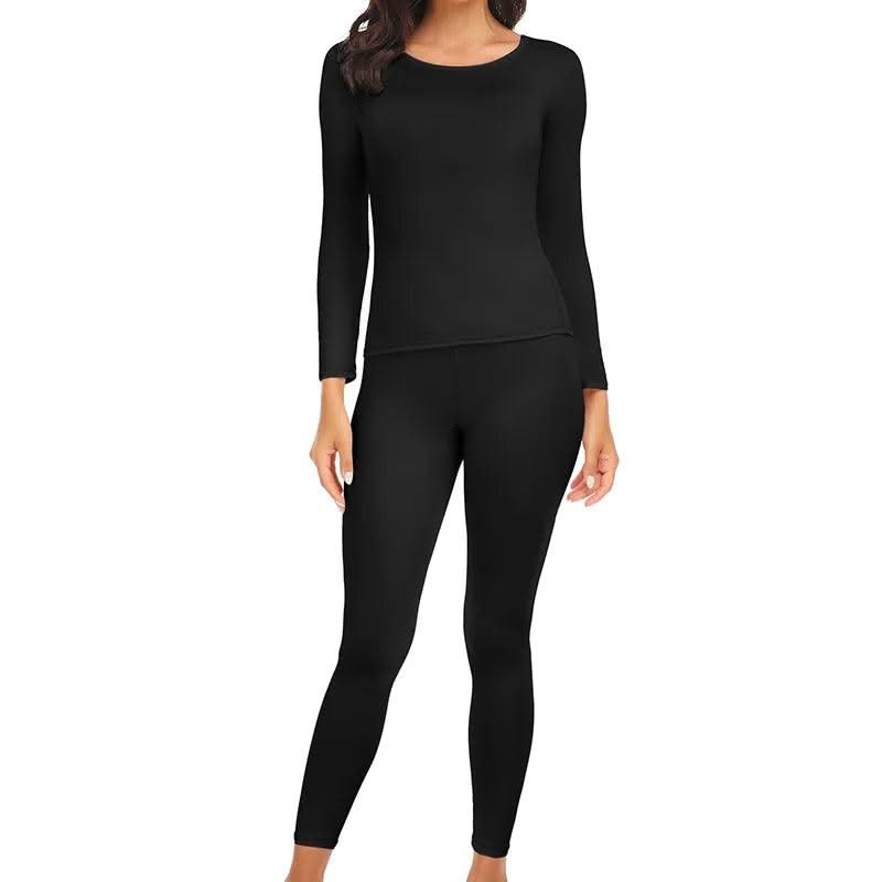 Thermal Underwear Women Autumn Winter Under Layer Clothes New Warm Pajamas Sets for Female 2 Pieces Long John Top Legging