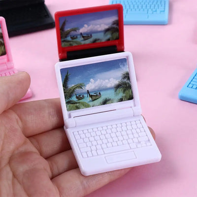 Dollhouse Decor DIY Accessories Doll House Dollhouse Miniature Dollhouse Furniture Simulation Laptop Dollhouse Computer
