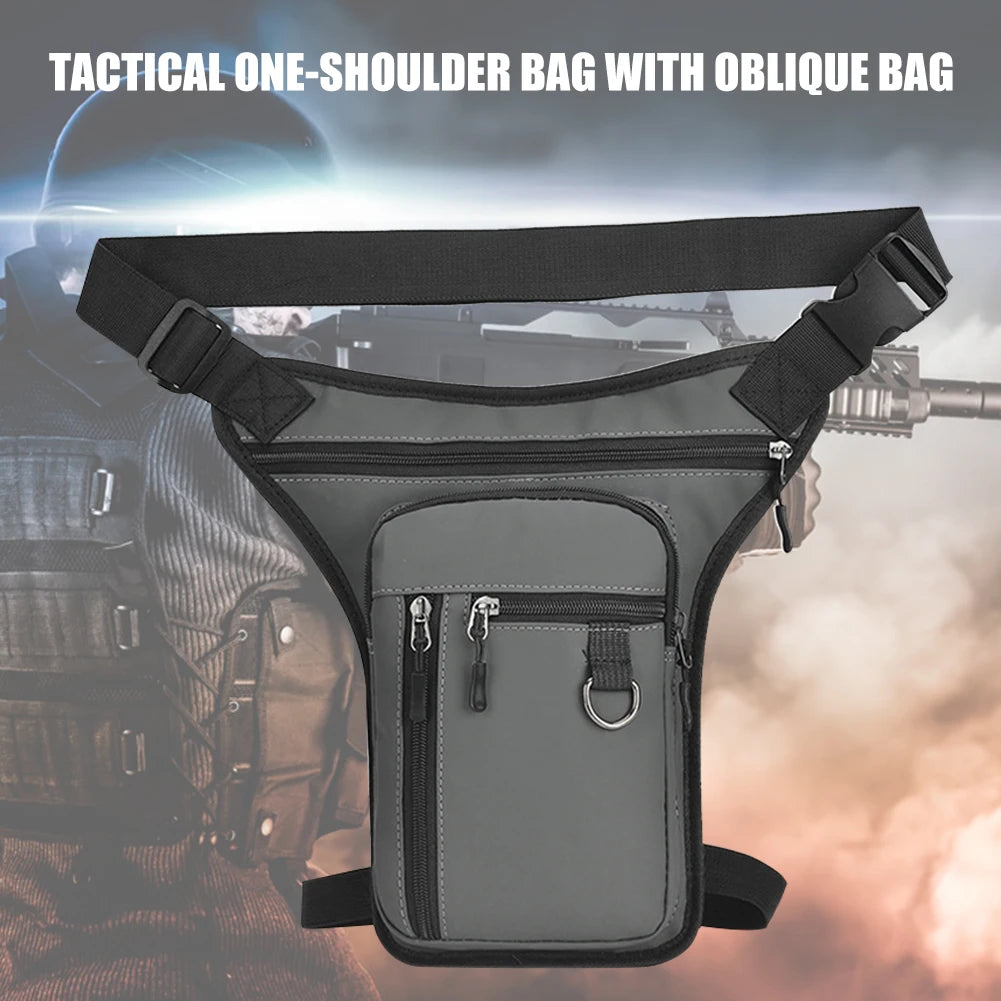 Men Drop Leg Bag Waist Bag for Men Fanny Pack Phone Purse Motorcycle Riding Shoulder Cross Body Thigh Male Hip Belt Waist Bags