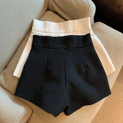 Women Shorts T2 Black Shorts Women Harajuku Elegance High Waisted Shorts A Line Slim Casual Hot Girl Straight Pants Sexy