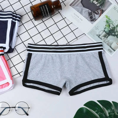 1 piece Women Panties Female Boxer Boyshort Low Waist Sport comfortable and breathable Underwear Ladies Pants Intimate Lingerie - Elanique