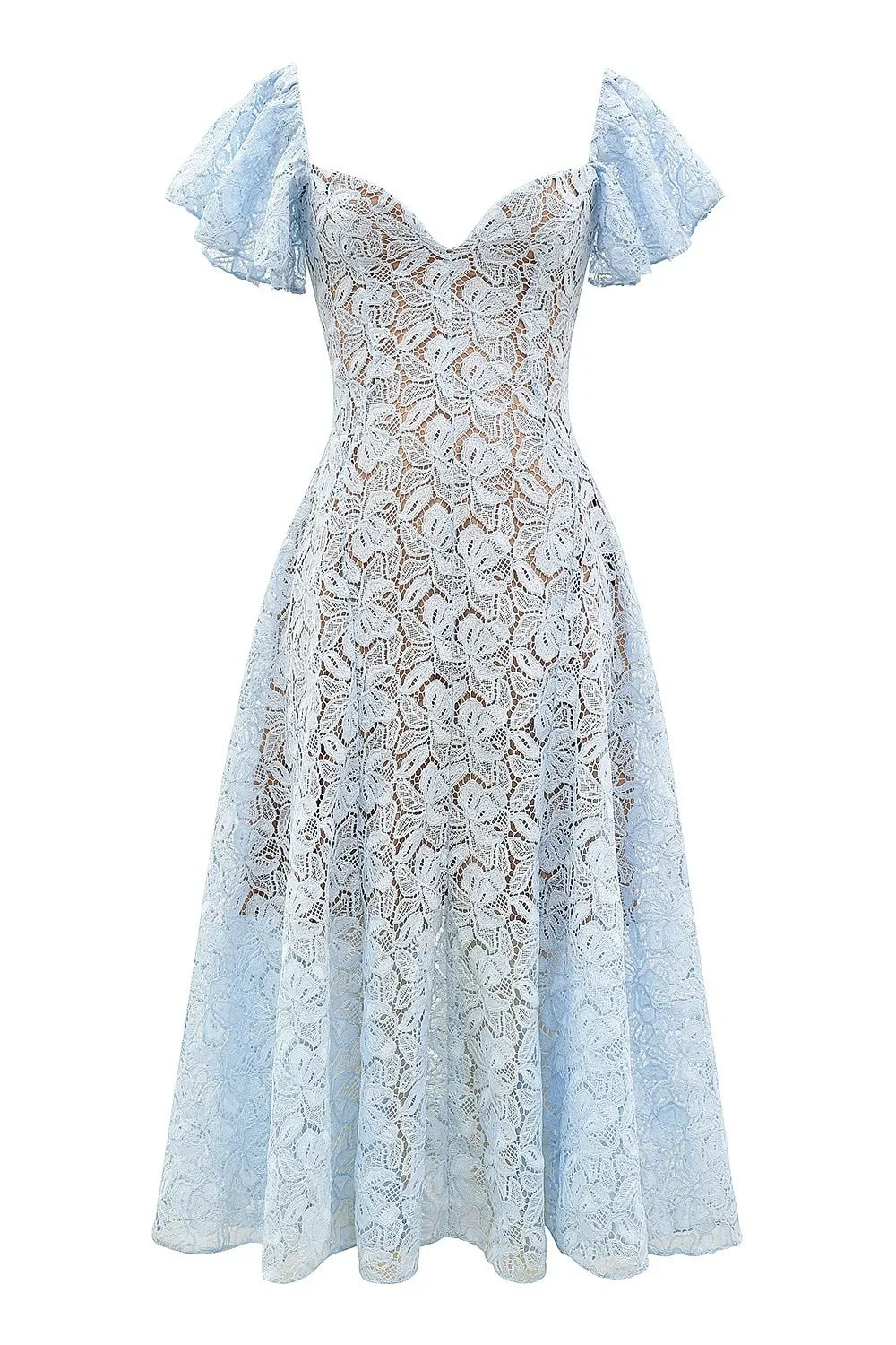 Elegant Flare Short Sleeve Flower Embroidery Long Prom Dresses Women Summer Holiday Low Cut Pleated Midi Evening Dress